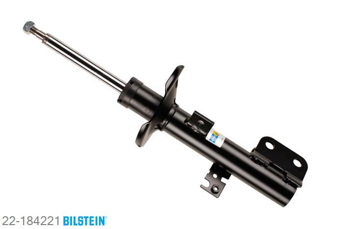 22-184221, Bilstein B4  Gas Schokdemper vooras rechts, Toyota COROLLA Verso (ZDE12_, CDE12_), 1.8 VVT-i,  2.0 D-4D, 01/2002-05/2004, with standard chassis, Standaard lengte, geschikt voor gebruik met verlagingsveren tot -30mm