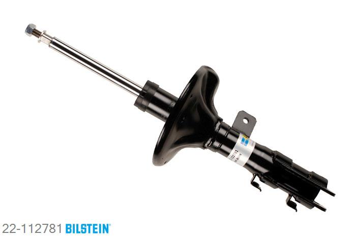 22-112781, Bilstein B4  Gas Schokdemper vooras rechts, Hyundai COUPE (GK), 1.6 16V,  2.0,  2.0 GLS,  2.7 V6, 08/2001-08/2009, Standaard lengte, geschikt voor gebruik met verlagingsveren tot -30mm