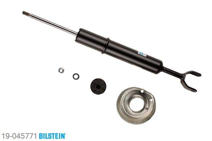 19-045771, Bilstein B4  Gas Schokdemper vooras, Audi A6 Avant (4B, C5), 1.8,  1.8 T,  1.9 TDI,  2.4,  2.5 TDI,  2.8, 12/1997-01/2005, -> CH.Nr.: 4B-Y-200 000, with sports suspension, Standaard lengte, geschikt voor gebruik met verlagingsveren tot -30mm