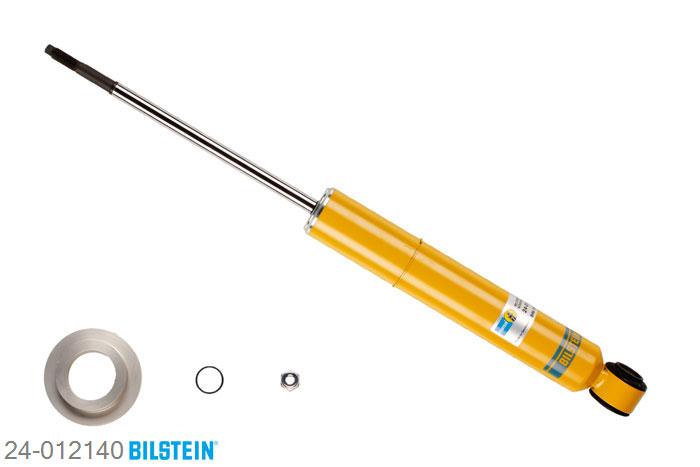 24-012140, Bilstein B6  Sport Schokdemper achteras, Mazda RX 7 II (FC), Turbo,  Wankel, 11/1985-12/1991, Standaard lengte, geschikt voor gebruik met verlagingsveren tot -40mm