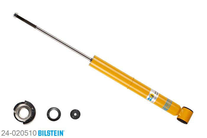 24-020510, Bilstein B6  Sport Schokdemper achteras, Audi 80 (89, 89Q, 8A, B3), "1.4,  1.6,  1.6 D,  1.6 TD,  1.8,  1.8 E,1.8 S,  1.9 D,  2.0,  2.0 E,  2.0 E 16V", 06/1986-09/1991, with standard chassis / Front axle strutdiameter 50 mm, Standaard lengte, geschikt voor gebruik met verlagingsveren tot -40mm