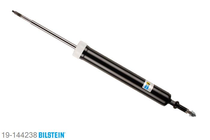 19-144238, Bilstein B4  Gas Schokdemper achteras, BMW 1 (E81, E87), "116 i,  116d,  116i,  118 d,  118 i,  118d,118i,  120 i,  120d,  120i,  123d,  130i,2.0", 09/2006-09/2012, with sports suspension, Standaard lengte, geschikt voor gebruik met verlagingsveren tot -30mm