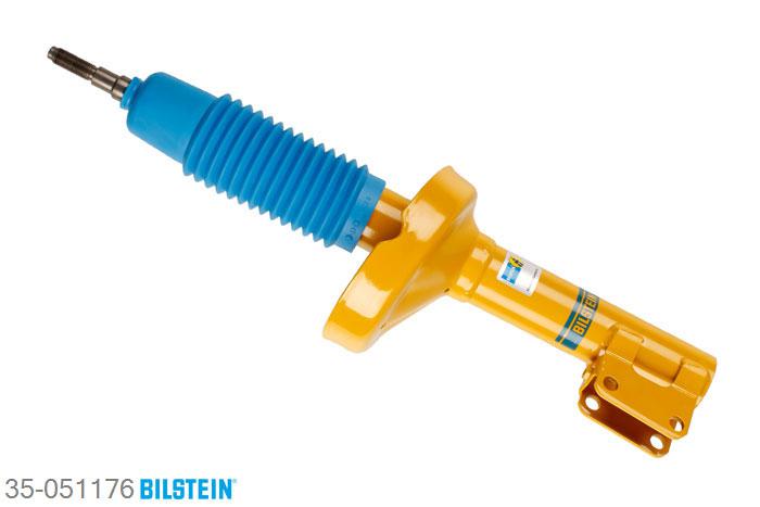 35-051176, Bilstein B8  Sprint - 20mm ingekorte sport Schokdemper vooras, Renault CLIO II (BB0/1/2_, CB0/1/2_), "1.0,  1.0 Flex,  1.2,  1.2 16V,  1.2 LPG,  1.4,1.4 16V,  1.5 D,  1.5 dCi,  1.6,  1.6 16V,1.6 Flex,  1.6 Hi-Flex,  1.9 D,  1.9 dTi", 12/1999-05/2005, Front axle fixing hole pitches 58 mm Geschikt voor gebruik met verlagingsveren tot -60mm