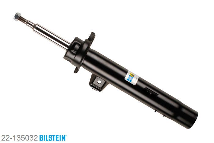22-135032, Bilstein B4  Gas Schokdemper vooras links, BMW 3 Touring (E91), "2.5,  316d,  316i,  318d,  318i,  320 i,  320d,320i,  325d,  325i,  330d,  330i,  335d,335i", 09/2005-, with sports suspension, Standaard lengte, geschikt voor gebruik met verlagingsveren tot -30mm