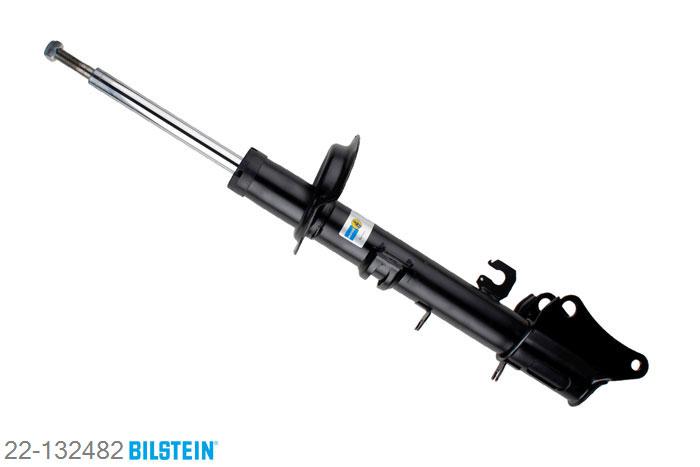22-132482, Bilstein B4  Gas Schokdemper achteras, Alfa Romeo 147 (937), "1.6 16V T.SPARK,  1.6 16V T.SPARK ECO,1.9 JTD,  1.9 JTD 16V,  1.9 JTDM 16V,1.9 JTDM 8V,  2.0,  2.0 16V T.SPARK", 11/2000-03/2010, with standard chassis, Standaard lengte, geschikt voor gebruik met verlagingsveren tot -30mm