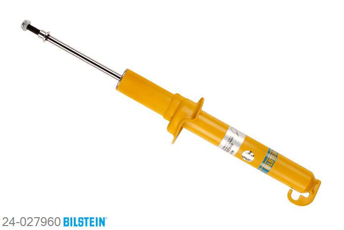 24-027960, Bilstein B6  Sport Schokdemper vooras, Alfa Romeo 147 (937), "1.6 16V T.SPARK,  1.6 16V T.SPARK ECO,1.9 JTD,  1.9 JTD 16V,  1.9 JTDM 16V,1.9 JTDM 8V,  2.0,  2.0 16V T.SPARK,3.2 GTA", 11/2000-03/2010, with standard chassis, Standaard lengte, geschikt voor gebruik met verlagingsveren tot -40mm