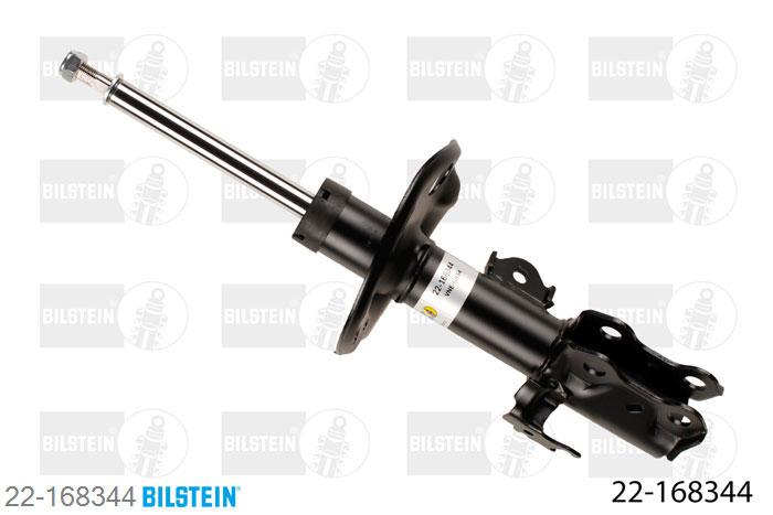 22-168344, Bilstein B4  Gas Schokdemper vooras rechts, Toyota COROLLA Saloon, "1.33,  1.4 D-4D,  1.6,  1.6 Dual VVTi,1.8 VVTL-i,  2.0 D-4D,  2.0 VVTi", 01/2007-, with standard chassis, Standaard lengte, geschikt voor gebruik met verlagingsveren tot -30mm