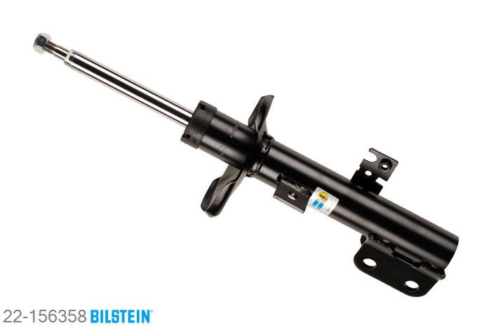22-156358, Bilstein B4  Gas Schokdemper vooras links, Toyota AVENSIS Estate (T25), "1.6 VVT-i,  1.8,  2.0,  2.0 D-4D,  2.2 D-4D,2.2 D-CAT,  2.2 TD,  2.4", 04/2003-11/2008, Standaard lengte, geschikt voor gebruik met verlagingsveren tot -30mm