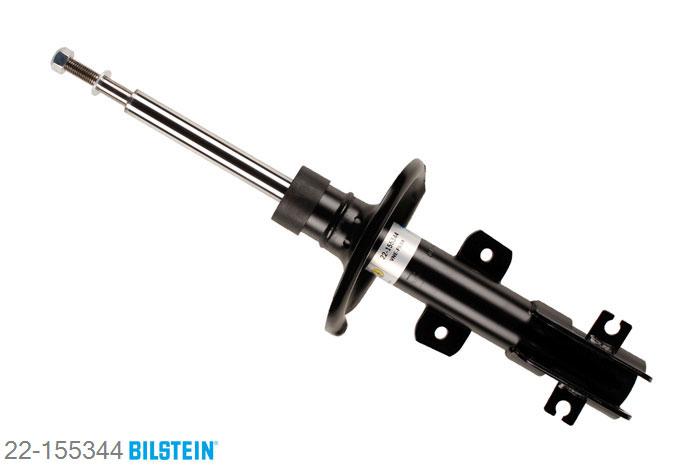22-155344, Bilstein B4  Gas Schokdemper vooras, Volvo S60, "2.0 T,  2.3 T5,  2.4,  2.4 Bifuel,  2.4 D,2.4 D5,  2.4 T,  2.4 T5,  2.5 T,  T5", 11/2000-04/2010, without ride height adjustment, Standaard lengte, geschikt voor gebruik met verlagingsveren tot -30mm