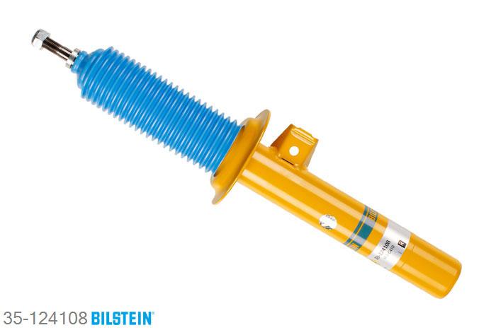 35-124108, Bilstein B6  Sport Schokdemper vooras rechts, BMW Z4 (E85), "2.0 i,  2.2 i,  2.5 i,  2.5 si,  3.0 i,3.0 si", 02/2003-, with standard chassis, mono-tube, Standaard lengte, geschikt voor gebruik met verlagingsveren tot -40mm