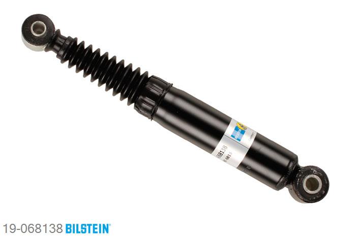 19-068138, Bilstein B4  Gas Schokdemper achteras, Peugeot 205 II (20A/C), "1.0,  1.1,  1.2,  1.3,  1.4,  1.4 CAT,  1.6,1.6 Aut.,  1.7 Diesel,  1.7 TD,  1.8 XDT,1.9,  1.9 Diesel", 08/1987-09/1998, Standaard lengte, geschikt voor gebruik met verlagingsveren tot -30mm