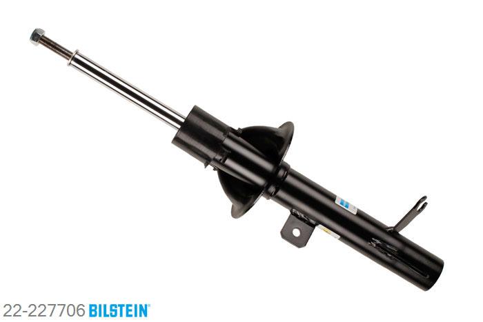 22-227706, Bilstein B4  Gas Schokdemper vooras links, Ford KA (RB_), 1.6 i, 07/2003-11/2008, Standaard lengte, geschikt voor gebruik met verlagingsveren tot -30mm