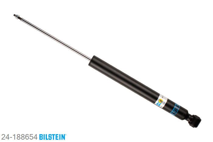 24-188654, Bilstein B4  Gas Schokdemper achteras, Ford FIESTA VI, "1.0 Flex,  1.25,  1.4,  1.4 LPG,  1.4 TDCi,1.5,  1.6,  1.6 Flex,  1.6 TDCi,  1.6 Ti", 02/2010-, Standaard lengte, geschikt voor gebruik met verlagingsveren tot -30mm