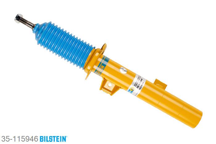 35-115946, Bilstein B8  Sprint - 20mm ingekorte sport Schokdemper vooras rechts, BMW 1 (E81, E87), "116 i,  116d,  116i,  118 d,  118 i,  118d,118i,  120 i,  120d,  120i,  123d,  130i,2.0", 09/2006-09/2012, with M-technics Geschikt voor gebruik met verlagingsveren tot -60mm