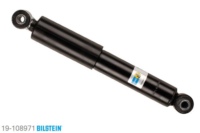 19-108971, Bilstein B4  Gas Schokdemper achteras, Peugeot 206 Hatchback (2A/C), "1.0,  1.1,  1.1 i,  1.4 16V,  1.4 Flex,1.4 HDi,  1.4 HDi eco 70,  1.4 i,  1.4 LPG,1.6 16V,  1.6 Flex,  1.6 HDi FAP 110,1.6 i,  1.9 D,  2.0 HDI 90,  2.0 S16", 10/2000-, with off-road suspension / Front axle for vehicles with stabilizer, Standaard lengte, geschikt voor gebruik met verlagingsveren tot -30mm