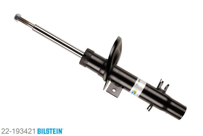 22-193421, Bilstein B4  Gas Schokdemper vooras links, Citroen DS3, "1.2 VTi 82,  1.4 16V,  1.4 HDi 70,1.4 VTi 95 LPG,  1.4 VTi 98,  1.6 16V,1.6 HDi,  1.6 HDi 115,  1.6 THP 150", 01/2010-, Front axle strutdiameter 47 mm, Standaard lengte, geschikt voor gebruik met verlagingsveren tot -30mm