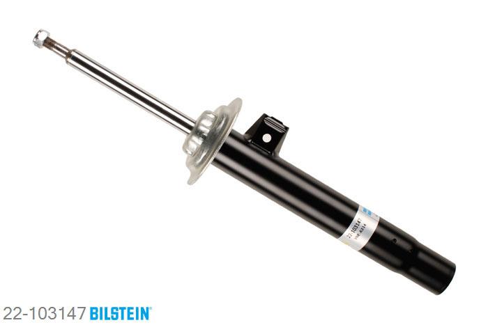 22-103147, Bilstein B4  Gas Schokdemper vooras rechts, BMW 3 Coupe (E46), 316 Ci,  318 Ci, 11/1999-, with standard chassis, Standaard lengte, geschikt voor gebruik met verlagingsveren tot -30mm