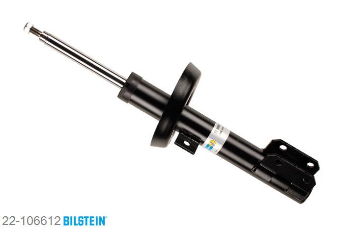 22-106612, Bilstein B4  Gas Schokdemper vooras rechts, Opel ZAFIRA (F75_), "1.6,  1.6 16V,  1.8,  1.8 16V,  2.0 DI 16V,2.0 DTI,  2.0 DTI 16V,  2.2 16V,2.2 DTI 16V", 01/2002-06/2005, Standaard lengte, geschikt voor gebruik met verlagingsveren tot -30mm