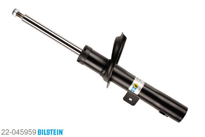 22-045959, Bilstein B4  Gas Schokdemper vooras links, Peugeot 306 Break (7E, N3, N5), "1.6,  1.8,  1.8 16V,  1.8 XA,  1.9 D,  1.9 TD,2.0,  2.0 HDI 90", 02/1997-04/2002, with off-road suspension, Standaard lengte, geschikt voor gebruik met verlagingsveren tot -30mm