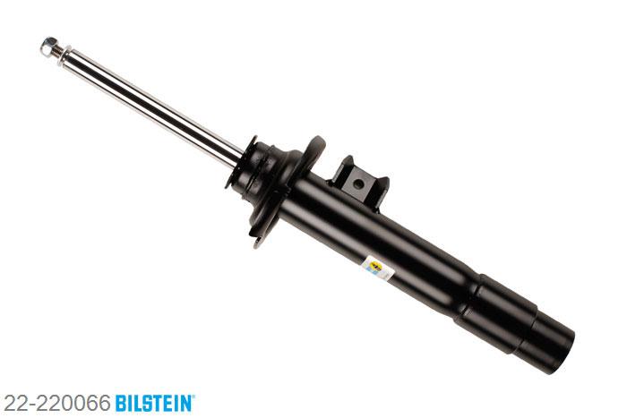 22-220066, Bilstein B4  Gas Schokdemper vooras, BMW 3 (F30), "316 i,  316d,  318d,  320d,  320i,  328i,335i,  ActiveHybrid", 01/2012-, with standard chassis, without electronic suspension control, Standaard lengte, geschikt voor gebruik met verlagingsveren tot -30mm