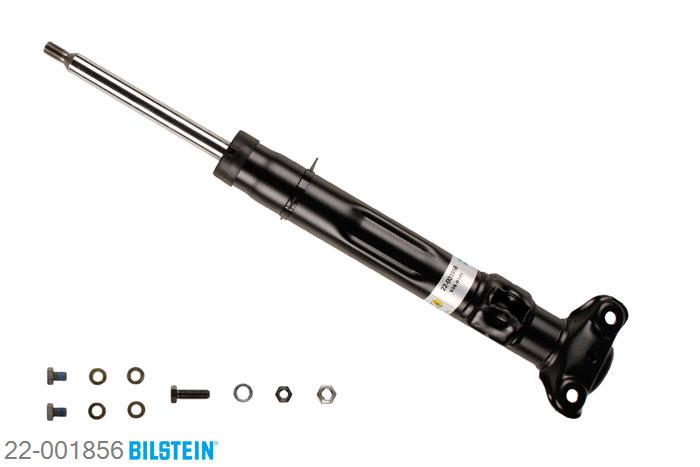22-001856, Bilstein B4  Gas Schokdemper vooras, Mercedes E-CLASS (W124), "E 200,  E 200 D,  E 220,  E 250 D,E 250 Turbo-D,  E 280,  E 280 long,E 300 D,  E 300 Turbo-D,  E 320", 06/1993-06/1995, with standard chassis, Standaard lengte, geschikt voor gebruik met verlagingsveren tot -30mm