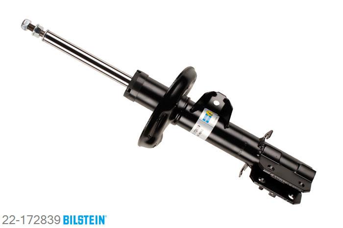 22-172839, Bilstein B4  Gas Schokdemper vooras links, Alfa Romeo MITO (ZAR 955), "0.9,  1.3 JTDM,  1.4,  1.4 TB,  1.4 Turbo,1.6 JTDM", 09/2008-, Standaard lengte, geschikt voor gebruik met verlagingsveren tot -30mm