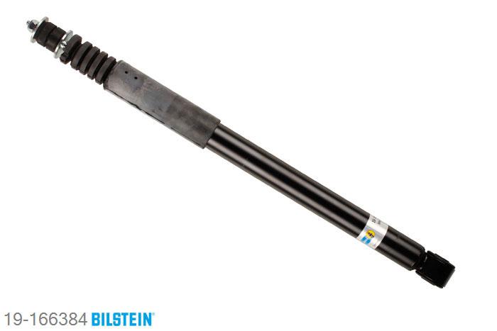 19-166384, Bilstein B4  Gas Schokdemper achteras, Dacia SANDERO, "1.2 16V,  1.2 16V Bifuel,  1.4,  1.4 MPI LPG,1.5 dCi,  1.6,  1.6 MPI 85", 06/2008-, Standaard lengte, geschikt voor gebruik met verlagingsveren tot -30mm