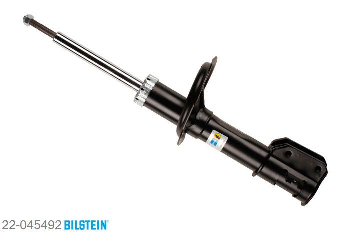 22-045492, Bilstein B4  Gas Schokdemper vooras, Fiat PUNTO (176), 1.4 GT Turbo,  1.7 D,  1.7 TD,  60 TD 1.7, 01/1994-09/1999, Standaard lengte, geschikt voor gebruik met verlagingsveren tot -30mm