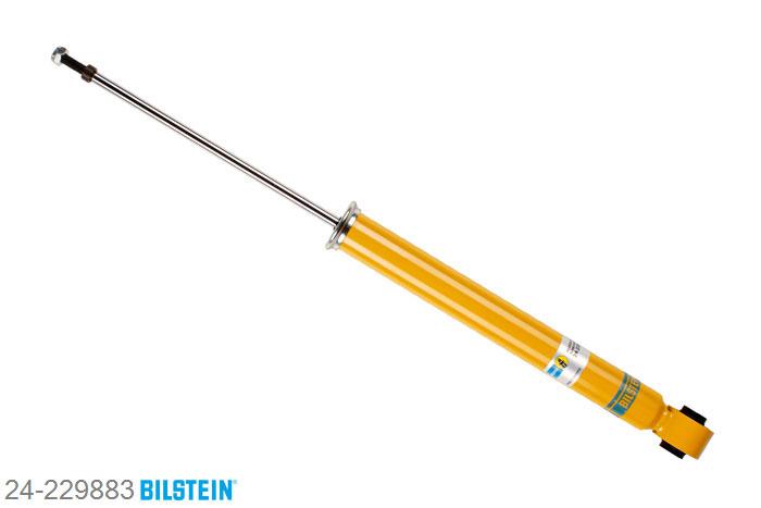 24-229883, Bilstein B6  Sport Schokdemper achteras, Audi A3 Sportback (8VA), 1.4 TFSI,  1.6 TDI,  1.8 TFSI,  2.0 TDI, 09/2012-, mark: G01, G02, 0N1, rigid axle / Front axle strutdiameter 50 mm, Standaard lengte, geschikt voor gebruik met verlagingsveren tot -40mm