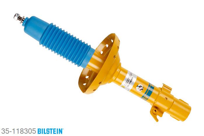 35-118305, Bilstein B6  Sport Schokdemper vooras links, Subaru LEGACY IV, "2.0,  2.0 D,  2.0 Turbo AWD,  2.5,2.5 STI AWD,  2.5 T AWD,  3.0", 09/2003-, Standaard lengte, geschikt voor gebruik met verlagingsveren tot -40mm