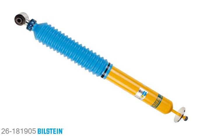 26-181905, Bilstein B6  adjustable10 Schokdemper achteras, BMW 3 Convertible (E46), "318 Ci,  320 Cd,  320 Ci,  323 Ci,  325 Ci,330 Cd,  330 Ci", 06/2000-, with standard chassis, with M-technics, Standaard lengte, geschikt voor gebruik met verlagingsveren tot -40mm
