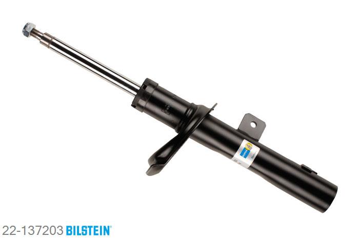 22-137203, Bilstein B4  Gas Schokdemper vooras rechts, Peugeot 206 Saloon, 1.4,  1.6 16V, 03/2007-, without sport chassis, without off-road suspension, Standaard lengte, geschikt voor gebruik met verlagingsveren tot -30mm