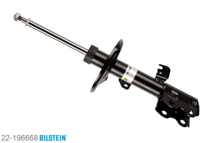 22-196668, Bilstein B4  Gas Schokdemper vooras rechts, Toyota PRIUS Hatchback, 1.5, 08/2003-03/2009, with standard chassis, Standaard lengte, geschikt voor gebruik met verlagingsveren tot -30mm