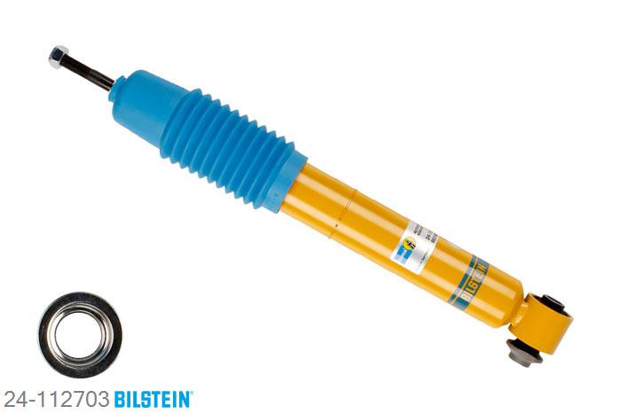 24-112703, Bilstein B6  Sport Schokdemper achteras, BMW 6 (E63), 630i,  635d,  645Ci,  650i, 01/2004-, with standard chassis, Standaard lengte, geschikt voor gebruik met verlagingsveren tot -40mm