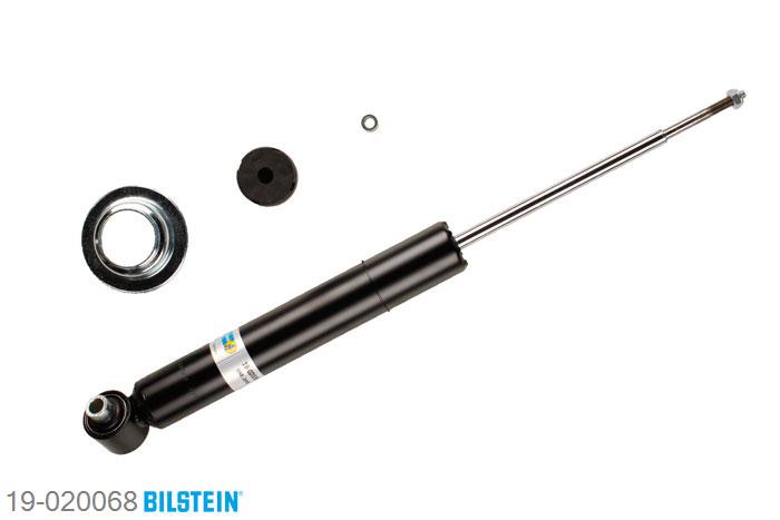 19-020068, Bilstein B4  Gas Schokdemper achteras, BMW 5 (E34), 518 i, 08/1989-09/1995, with sports suspension, without lowered chassis, Standaard lengte, geschikt voor gebruik met verlagingsveren tot -30mm