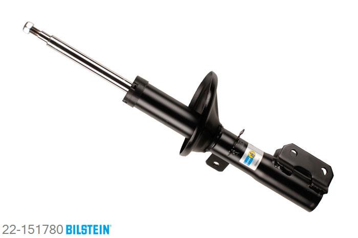 22-151780, Bilstein B4  Gas Schokdemper vooras rechts, Hyundai GETZ (TB), "1.1,  1.3,  1.4,  1.5 CRDi,  1.5 CRDi GLS,1.5 GL,  1.6", 09/2002-06/2009, Standaard lengte, geschikt voor gebruik met verlagingsveren tot -30mm