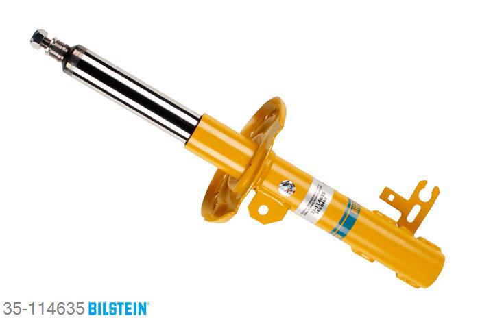 35-114635, Bilstein B6  Sport Schokdemper vooras links, Opel ZAFIRA, 1.6,  1.7 CDTI,  1.8,  1.9 CDTI,  2.0,  2.2, 07/2005-, without IDS+ suspension, without electronic suspension control, Standaard lengte, geschikt voor gebruik met verlagingsveren tot -40mm