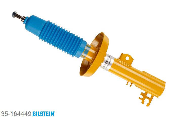 35-164449, Bilstein B6  Sport Schokdemper vooras rechts, Opel VECTRA B (36_), "1.6 GL,  1.6 i,  1.6 i 16V,  1.7 TD,1.8 i 16V,  2.0 DI 16V,  2.0 DTI 16V,2.0 i,  2.0 i 16V,  2.2 DTI 16V,  2.2 i 16V,2.5 i V6,  2.6 i V6", 09/1995-04/2002, with standard chassis, with off-road suspension / Rear axle without ride height adjustment, Standaard lengte, geschikt voor gebruik met verlagingsveren tot -40mm