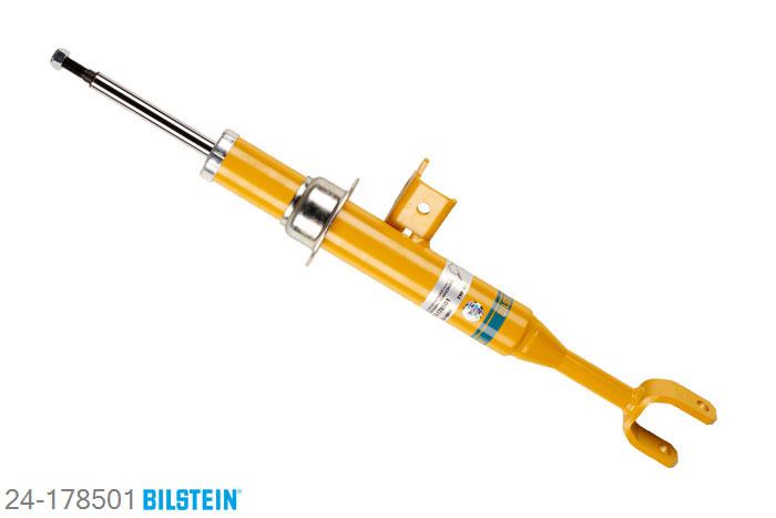 24-178501, Bilstein B8  Sprint - 20mm ingekorte sport Schokdemper vooras links, BMW 5 (F10), "520d,  520i,  523i,  525d,  528i,  530d,  530i,535d,  535i,  550i,  ActiveHybrid", 03/2010-, with M-technics, without electronic suspension control Geschikt voor gebruik met verlagingsveren tot -60mm