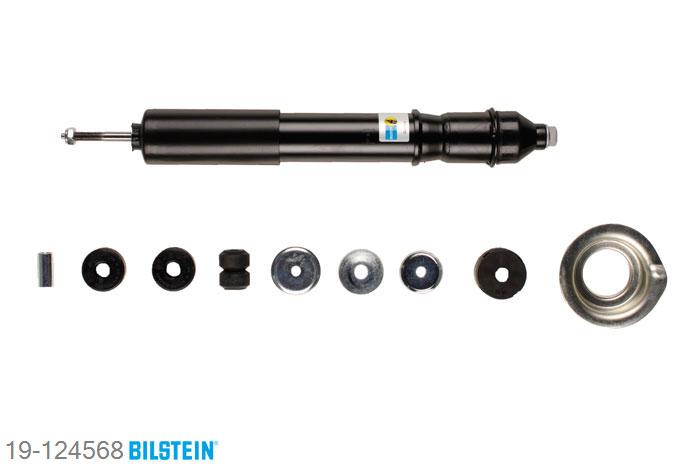 19-124568, Bilstein B4  Gas Schokdemper achteras, Mercedes M-CLASS (W163), ML 230,  ML 270 CDI,  ML 320,  ML 430, 02/1998-06/2005, Front axle -> CH.Nr.: A145271, -> CH.Nr.: X707754 / Rear axle Without spring, Without suspension strut support bearing, Standaard lengte, geschikt voor gebruik met verlagingsveren tot -30mm