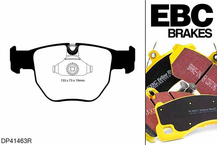 DP41463R, Landrover Range Rover (L322), 2.7 TD 2004-2005, EBC Yellowstuff remblokken set vooras, Voor modellen met ATE remklauwen aan de vooras, Voor modellen met een remschijf diameter 297mm