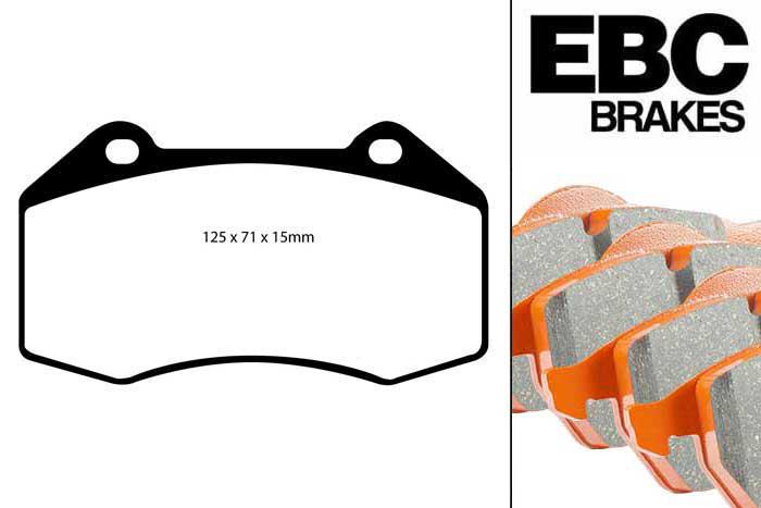 DP91539, Opel Corsa, 1.6 Turbo OPC 207 PK 2011-2014, EBC Orangestuff remblokken set vooras, Voor modellen met Brembo remklauwen aan de vooras, Voor modellen met een remschijf diameter 305mm