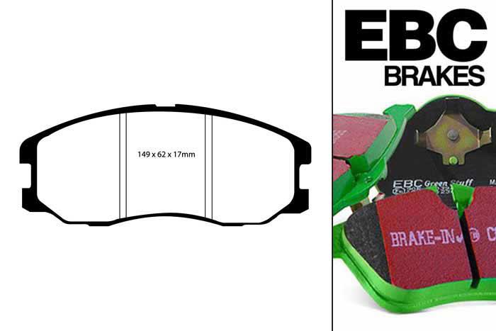 DP61975, Opel Antara, 2.2 TD 2010-, EBC Greenstuff remblokken set vooras, Voor modellen met een remschijf diameter 296mm