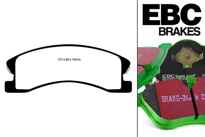 DP61664, Jeep Grand Cherokee, 4.7 1999-2005, EBC Greenstuff remblokken set vooras, Voor modellen met een remschijf diameter 305mm