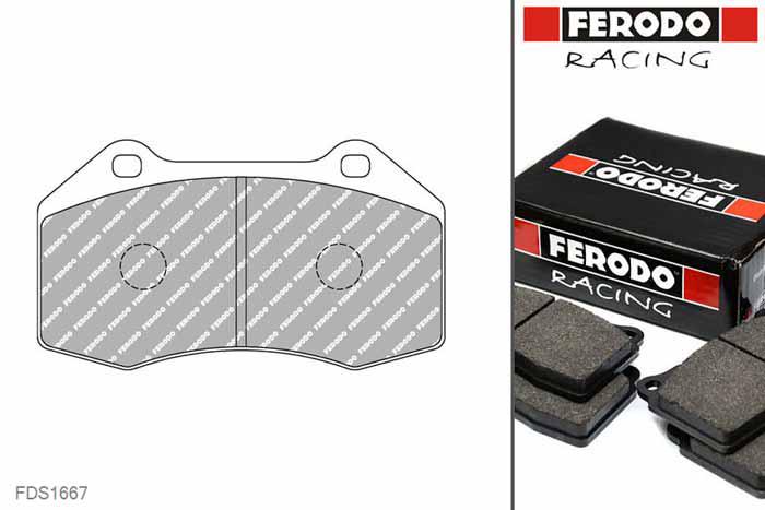 hoofdafbeelding FDS1667, Ferodo DS-Performance remblokken vooras, Abarth 500C / 595C / 695C (312_), 1.4 (312.AXF11), 132kW, Bouwj. sep-09 -, BREMBO remklauw vooras