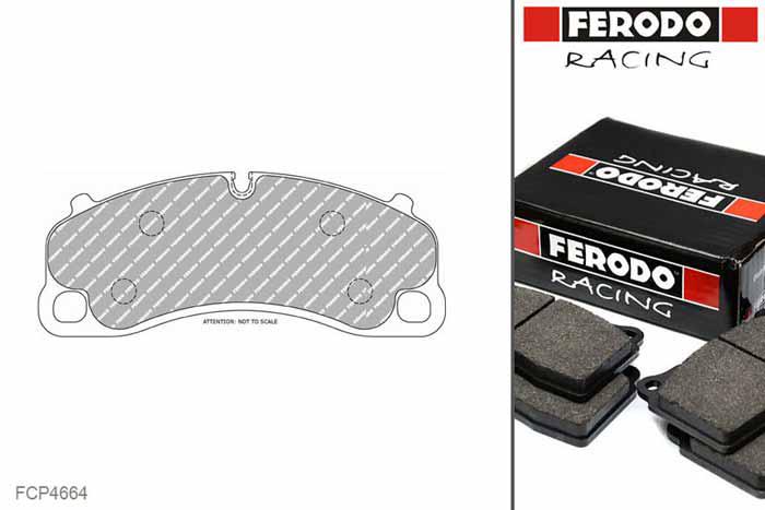 FCP4664H, Ferodo DS2500 remblokken Vooras, Porsche, 911 (991), 3.8 GT3, 350kW/476pk, Bouwj. aug-13 -, BREMBO remklauw vooras