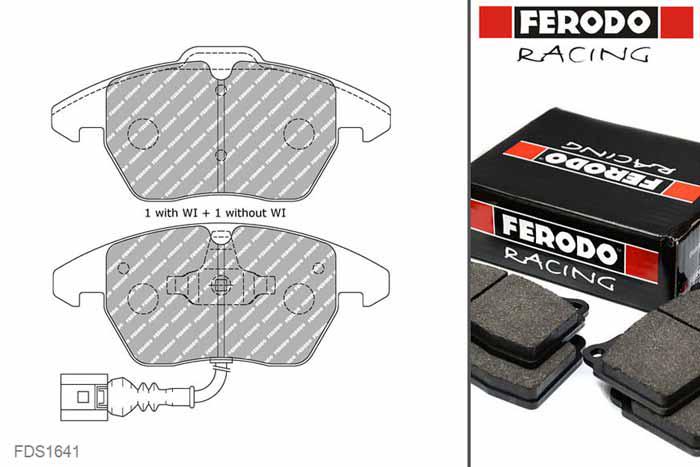 FDS1641, Ferodo DS-Performance remblokken vooras, Audi TT Mk2, 2.0 TFSI, 147kW/200pk, Bouwj. feb-07 -, ATE remklauw vooras