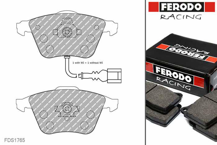 FDS1765, Ferodo DS-Performance remblokken vooras, VW Golf (5), 2.0 GTI(1K1), 230kW/313pk, Bouwj. sep-06 -, ATE remklauw vooras