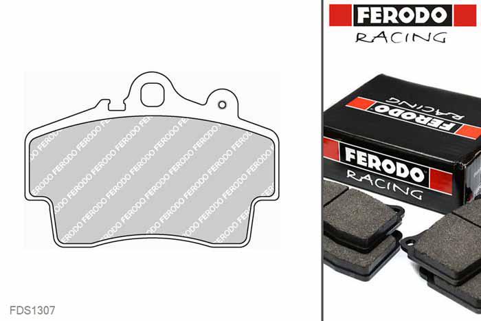 FDS1307, Ferodo DS-Performance remblokken vooras, Porsche Cayman (987), 2.7, 180kW/245pk, Bouwj. jul-06 -, BREMBO remklauw vooras