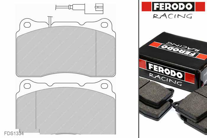 FDS1334, Ferodo DS-Performance remblokken vooras, Volvo S60, S60 R 2.5 T AWD, 221kW/301pk, Bouwj. mrt-03 -, BREMBO remklauw vooras